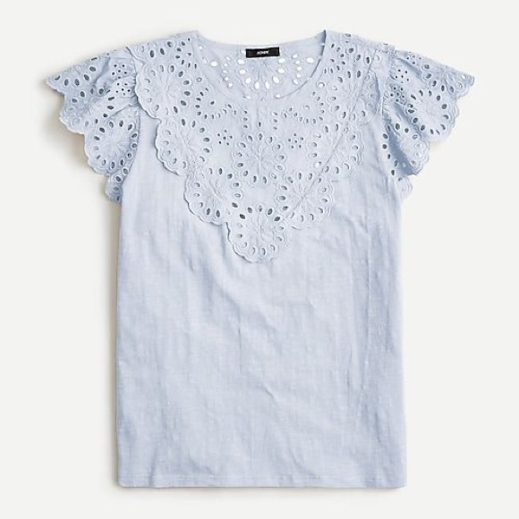 J. Crew Tops - J. Crew embroidered eyelet top